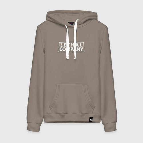 Женская толстовка-худи Lethal Company: Logo / Утренний латте – фото 1