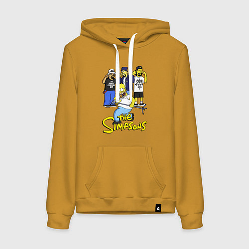 Женская толстовка-худи Simpsons - Cypress hill / Горчичный – фото 1