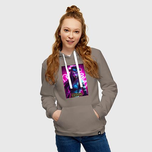 Женская толстовка-худи League Of Legends Akali Kda / Утренний латте – фото 3