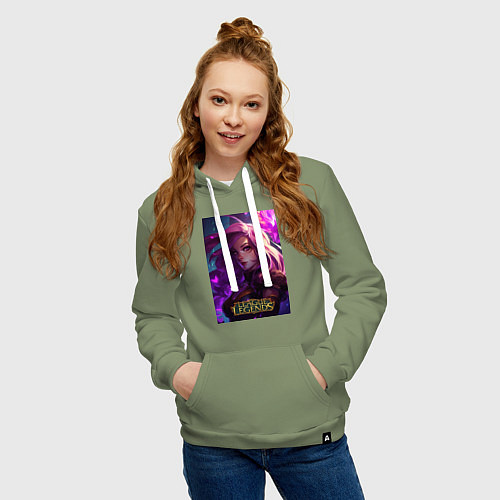 Женская толстовка-худи League of Legends Kaisa Kda / Авокадо – фото 3