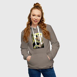 Толстовка-худи хлопковая женская Семь смертных грехов Эсканор, цвет: утренний латте — фото 2