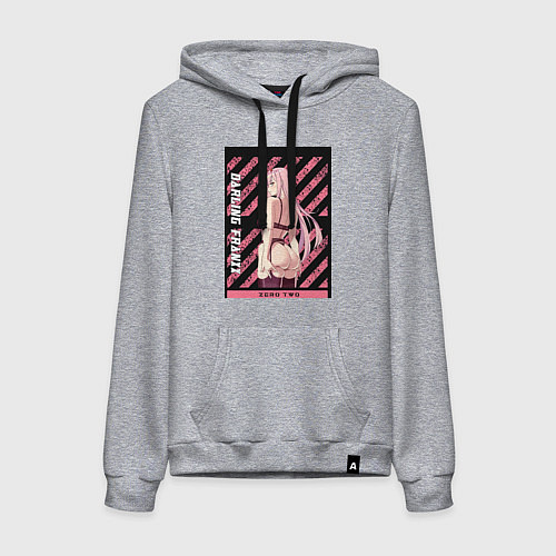 Женская толстовка-худи Франкс Зеро Ту / Меланж – фото 1