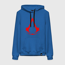 Женская толстовка-худи Red logo of assassins