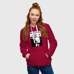 Толстовка-худи хлопковая женская Depeche mode all, цвет: маджента — фото 2