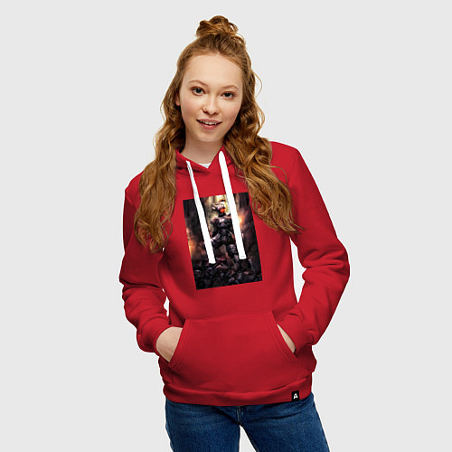 Женская толстовка-худи Убийца гоблинов рыцарь / Красный – фото 3