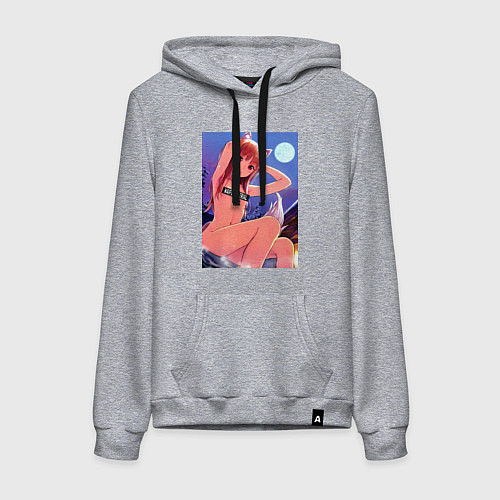 Женская толстовка-худи Волчица и пряности Холо waifu / Меланж – фото 1