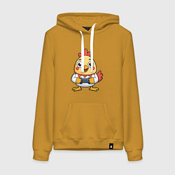 Женская толстовка-худи Цыпленок геймер