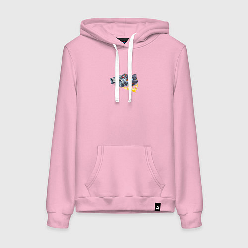 Женская толстовка-худи SN -назад в будущее / Светло-розовый – фото 1