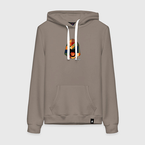 Женская толстовка-худи FD free durov / Утренний латте – фото 1