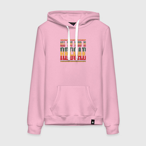 Женская толстовка-худи Регги это всё что тебе нужно / Светло-розовый – фото 1