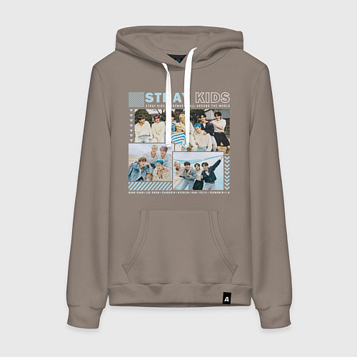 Женская толстовка-худи Stray kids ot8 / Утренний латте – фото 1