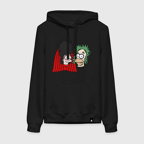 Женская толстовка-худи Симпсоны мрачные / Черный – фото 1