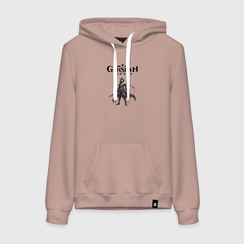 Женская толстовка-худи Косплей Genshin impact boy / Пыльно-розовый – фото 1