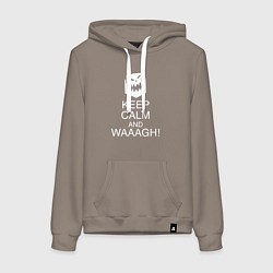 Женская толстовка-худи Warhammer keep calm and waaagh