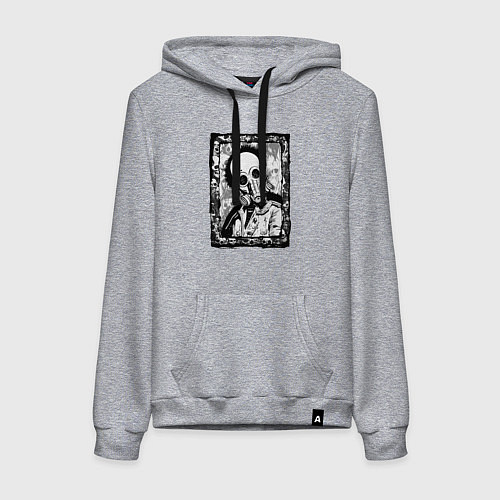 Женская толстовка-худи Gaslight Grin / Меланж – фото 1