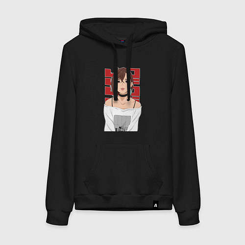 Женская толстовка-худи Дандадан: Момо / Черный – фото 1