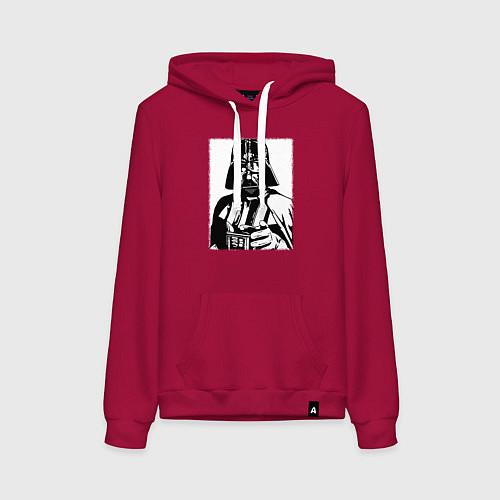 Женская толстовка-худи Лорд Вейдер / Маджента – фото 1