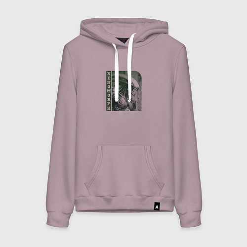Женская толстовка-худи Гуманоидообразный ксеноморф / Сиреневый – фото 1