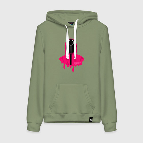 Женская толстовка-худи Розовый охранник / Авокадо – фото 1
