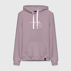 Толстовка-худи хлопковая женская Я говорила, цвет: сиреневый