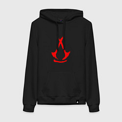 Женская толстовка-худи Assassins creed - shadows logotype