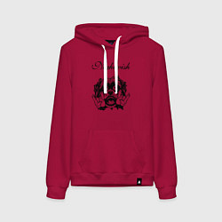 Толстовка-худи хлопковая женская Nightwish - rock dog, цвет: маджента