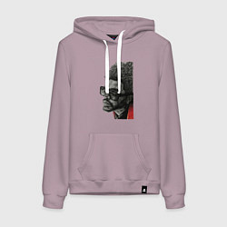 Толстовка-худи хлопковая женская Blinding lights the weeknd, цвет: сиреневый