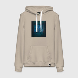 Толстовка-худи хлопковая женская Why do you need someone, цвет: миндальный