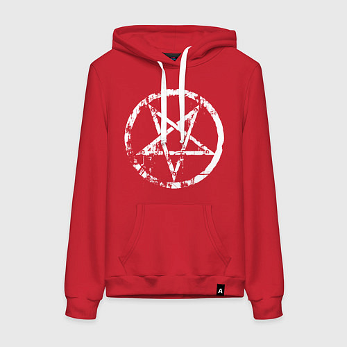Женская толстовка-худи Star pentagram / Красный – фото 1