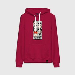 Толстовка-худи хлопковая женская Ego, цвет: маджента