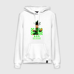 Толстовка-худи хлопковая женская Хантер хантер Гон, цвет: белый