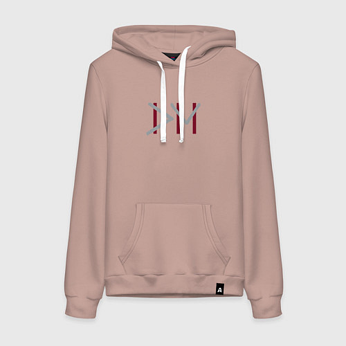 Женская толстовка-худи Depeche Mode - videos logo / Пыльно-розовый – фото 1