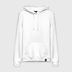 Толстовка-худи хлопковая женская Дарт вейдер на стене, цвет: белый