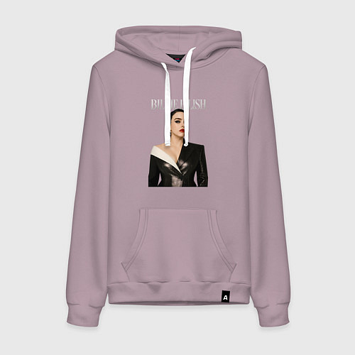 Женская толстовка-худи Билли Айлиш в черном костюме / Сиреневый – фото 1