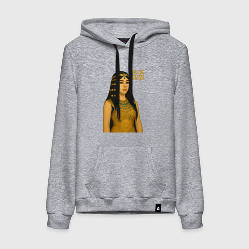 Женская толстовка-худи Билли Айлиш фараон / Меланж – фото 1