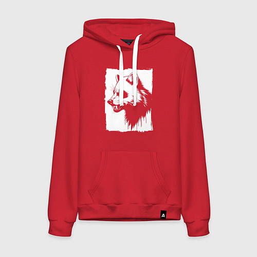 Женская толстовка-худи Росомаха в стиле граффити / Красный – фото 1