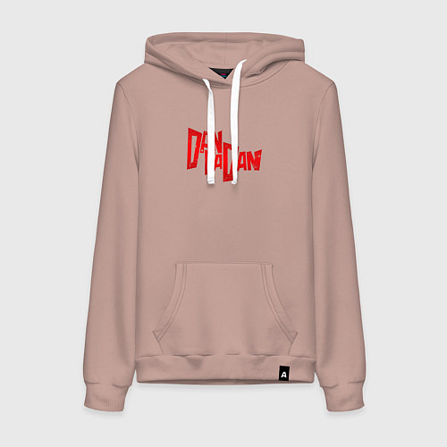 Женская толстовка-худи Dandadan - logotype / Пыльно-розовый – фото 1
