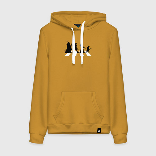 Женская толстовка-худи Путешествие хоббита / Горчичный – фото 1