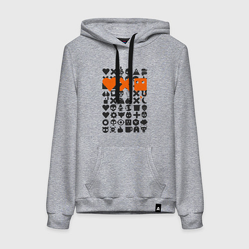 Женская толстовка-худи Love Death and Robots двухсторонний / Меланж – фото 1