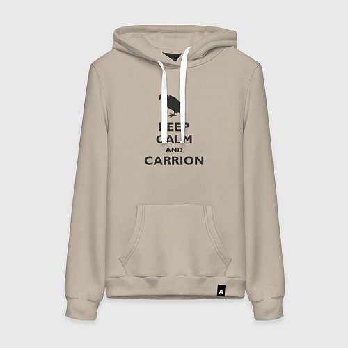 Женская толстовка-худи Carrion / Миндальный – фото 1