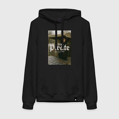Женская толстовка-худи Настоящий пират из 90-х / Черный – фото 1