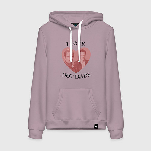 Женская толстовка-худи Горячие папочки / Сиреневый – фото 1