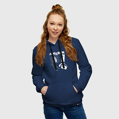 Женская толстовка-худи The Cure group / Тёмно-синий – фото 3