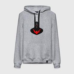 Толстовка-худи хлопковая женская Super Batman, цвет: меланж