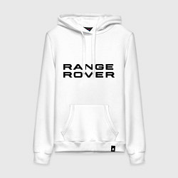 Толстовка-худи хлопковая женская Range Rover, цвет: белый