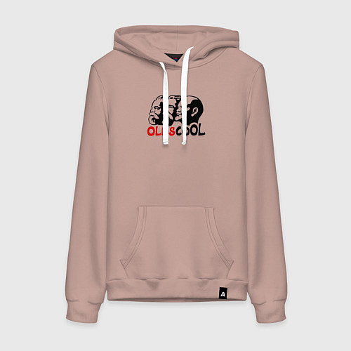 Женская толстовка-худи Oldscool USSR / Пыльно-розовый – фото 1