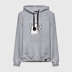 Толстовка-худи хлопковая женская Ничоси азиат, цвет: меланж