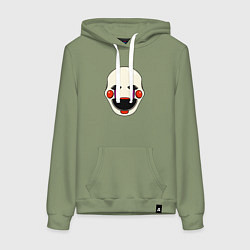 Толстовка-худи хлопковая женская Puppet FNAF Марионетка, цвет: авокадо