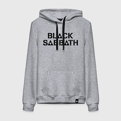 Толстовка-худи хлопковая женская Black Sabbath, цвет: меланж