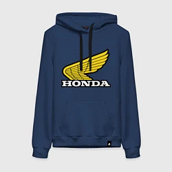 Толстовка-худи хлопковая женская Honda, цвет: тёмно-синий